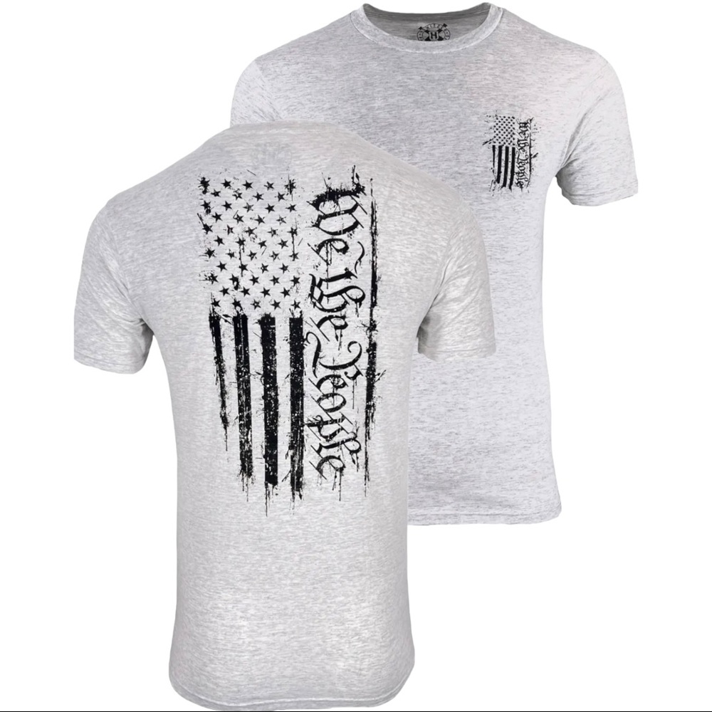 Howitzer Style Men's T-Shirt PEOPLE FLAG SPRAY Military Grunt MFG